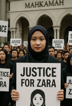 Ramai di media sosial dan publik Malaysia menuntut keadilan buat Zara Qairina.  [Instagram]